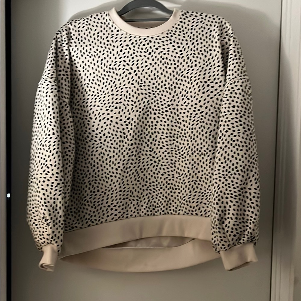 Spotted Crewneck Sweater